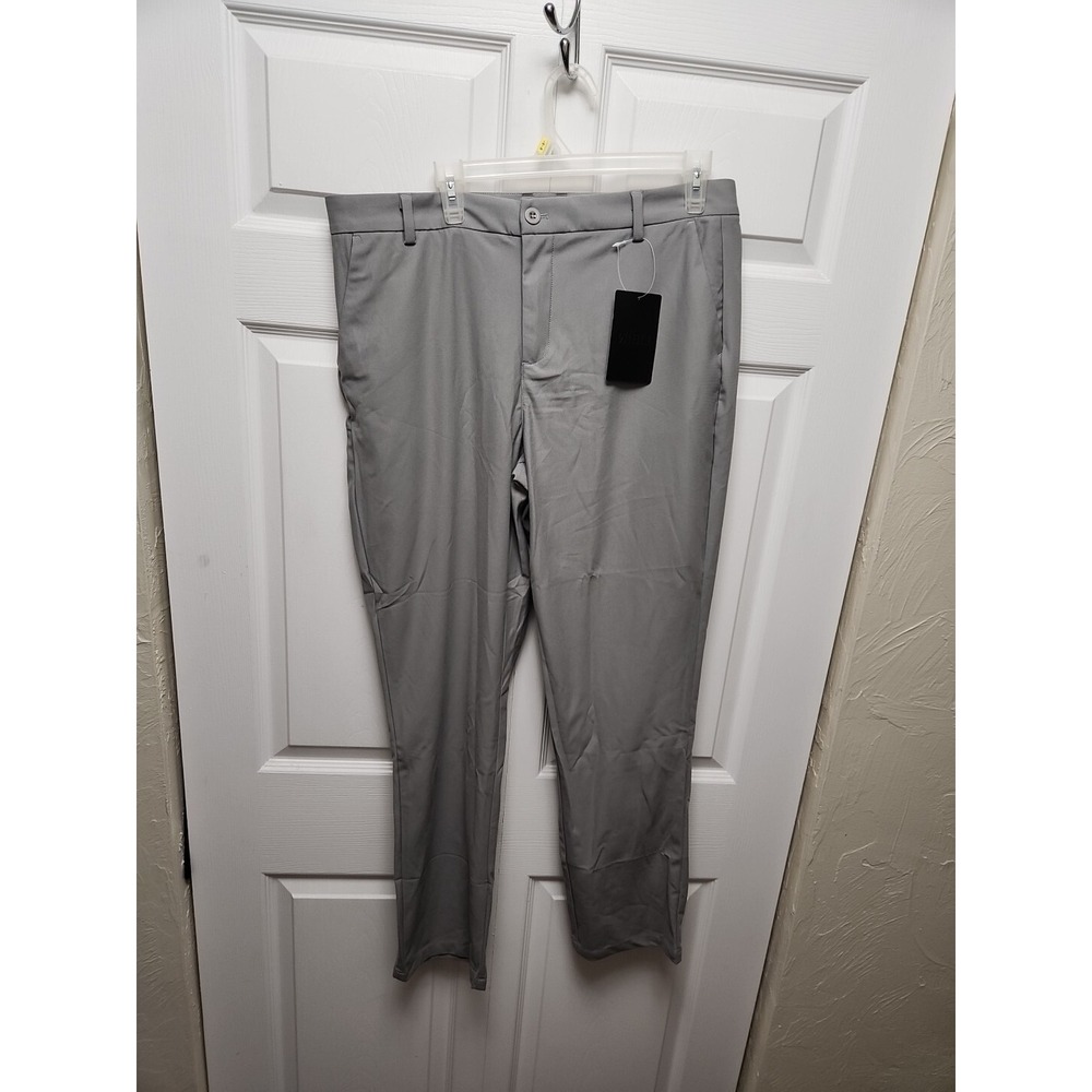 Libin Mens Golf/work/Dress Pants  36W x 32L, GRAY  NWT
